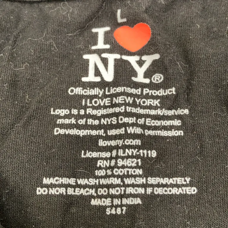 T-shirt (Svart) från I Love NY Bomull - Varumärke