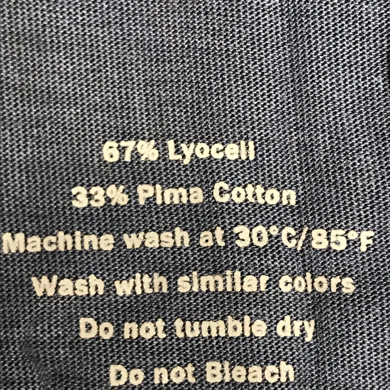 T-shirt (Blå) från CDLP Lyocell, Bomull - Materialetikett