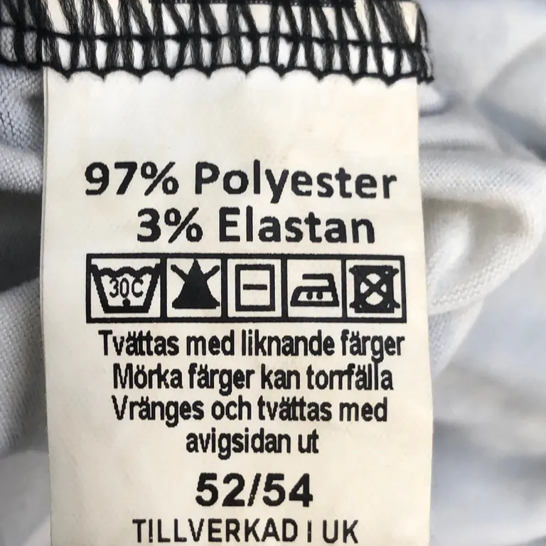 Kjol (Grå, Flerfärgad) från Plus Size Elastan, Polyester - Materialetikett