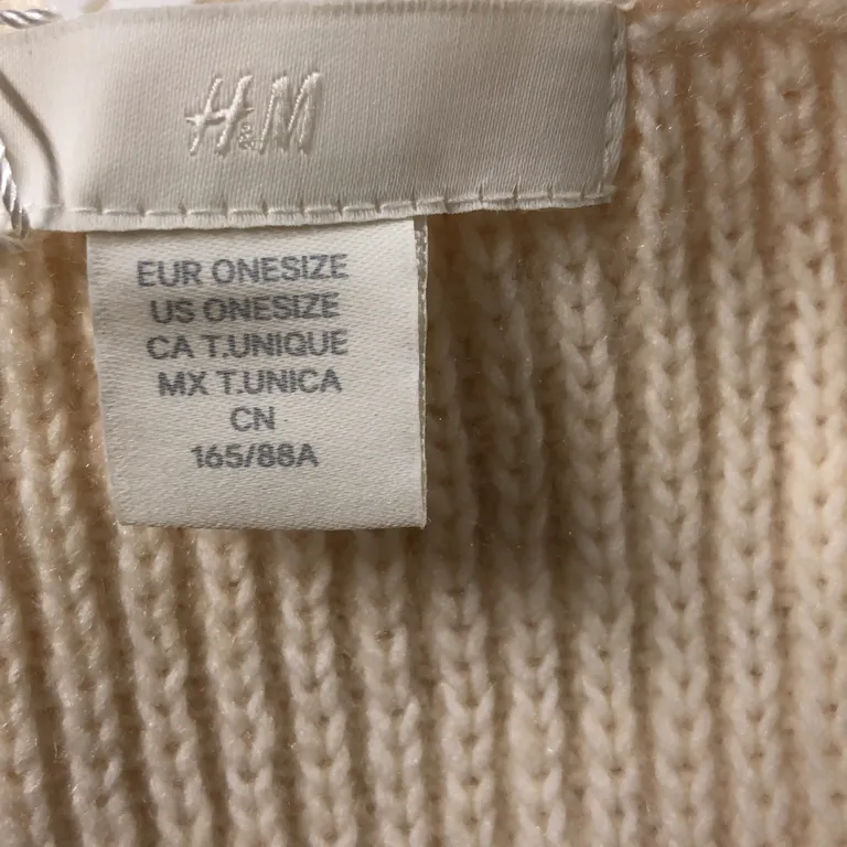 Slipover (Vit) från H&M Polyester, Akryl, Ull - Varumärke