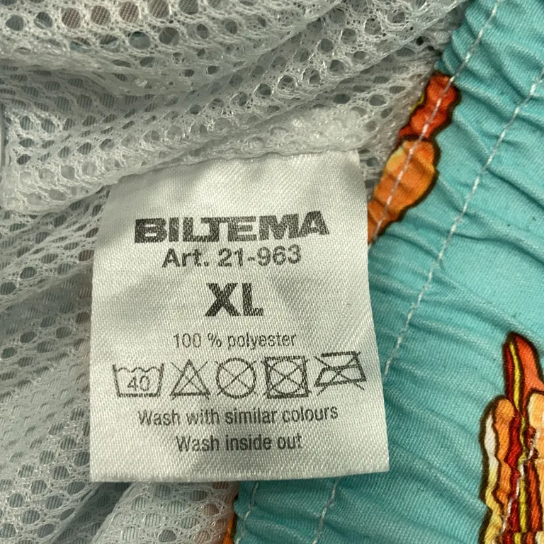 Träningsshorts (Turkos, Flerfärgad) från Biltema Polyester - Varumärke