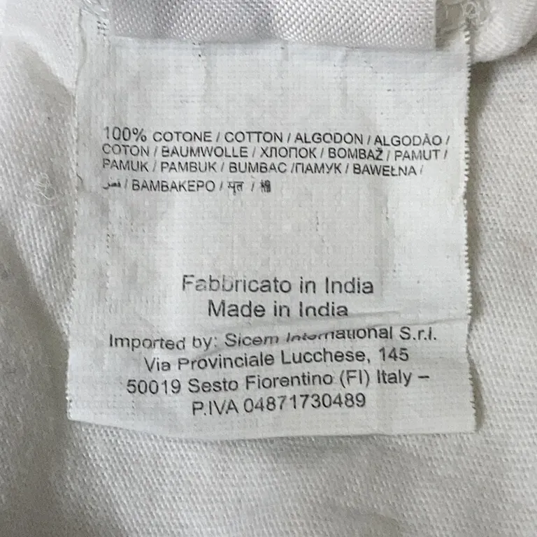 Långärmad t-shirt (Vit, Blå, Flerfärgad) från LEGO Ninjago Bomull - Materialetikett