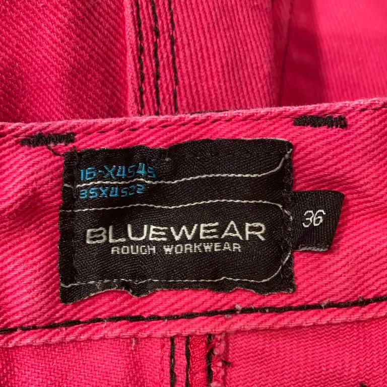 Arbetsbyxor (Rosa, Svart) från Bluewear Bomull - Varumärke