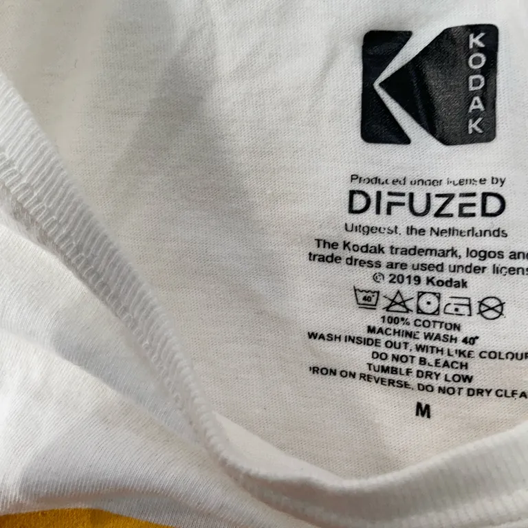 T-shirt (Vit, Flerfärgad) från Kodak Bomull - Varumärke