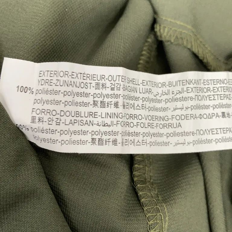 Mammaklänning (Grön, Flerfärgad) från Zara Polyester - Materialetikett