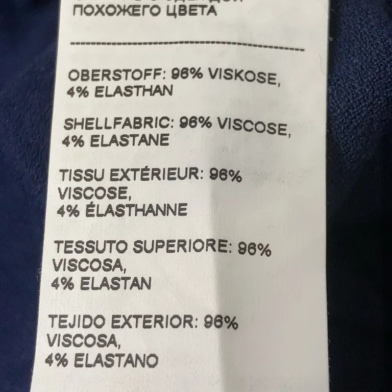 Blus (Blå) från Zalando Essentials Elastan, Viskos - Materialetikett