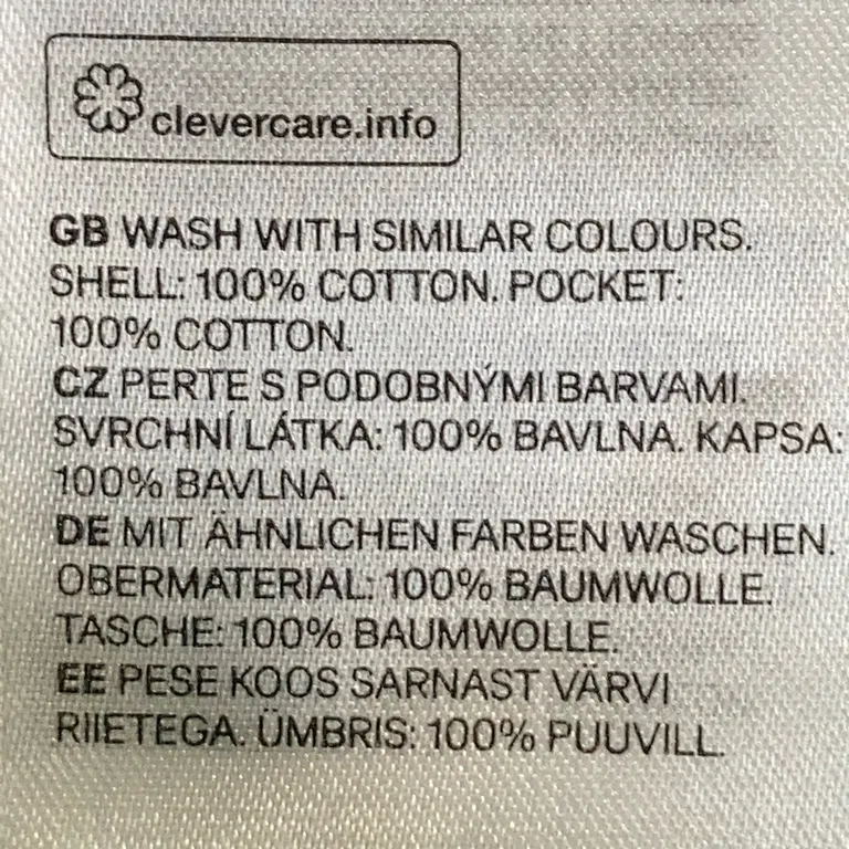 Shorts (Turkos) från H&M Kids Bomull - Materialetikett