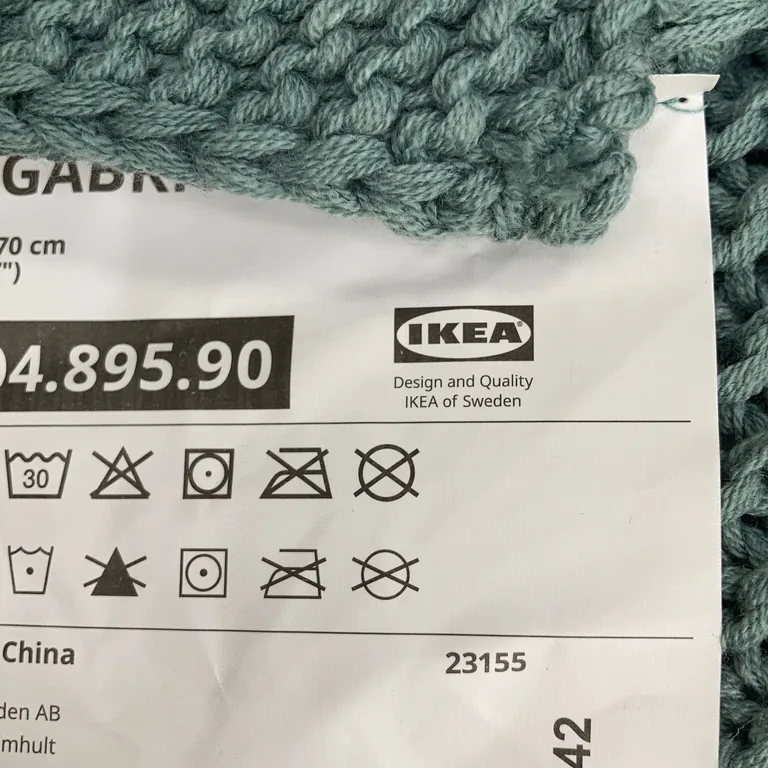 Pläd (Grå) från IKEA Akryl, Bomull - Varumärke