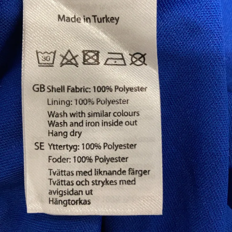 Kjol (Blå) från NA-KD Polyester - Materialetikett