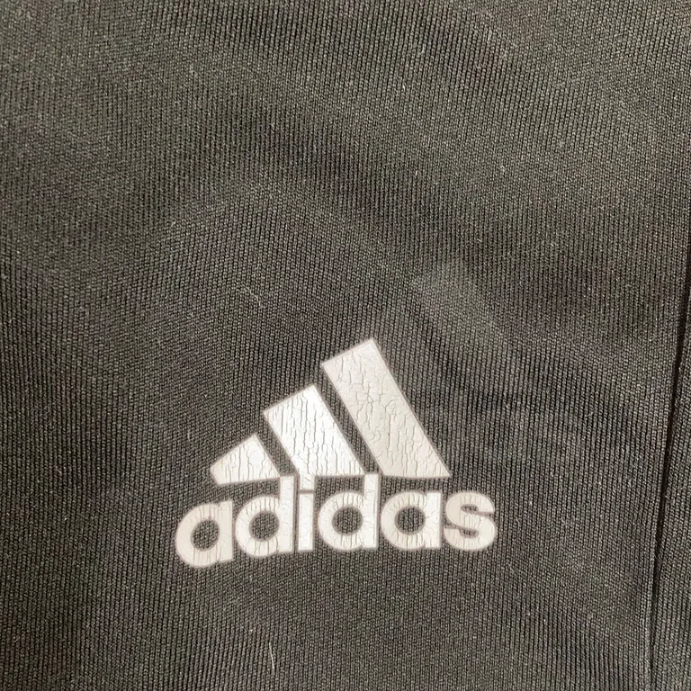 Träningsshorts (Svart, Vit) från Adidas Polyester - Slitet - Tryck