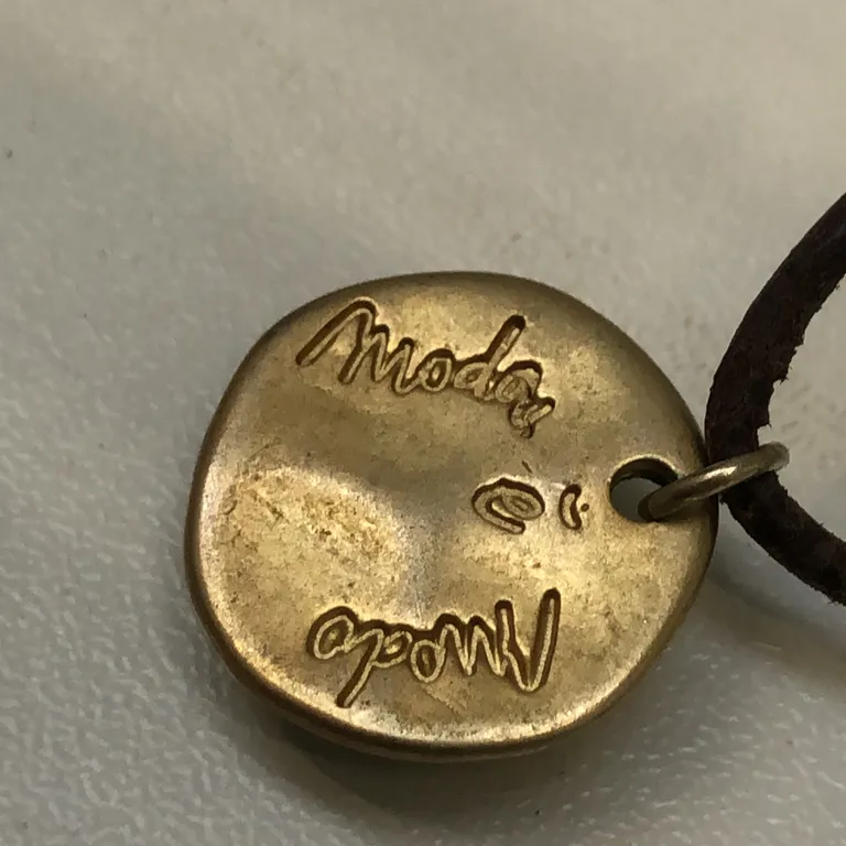 Halsband (Brun, Guldfärgad) från Mode E Moda Okänd metall - Varumärke