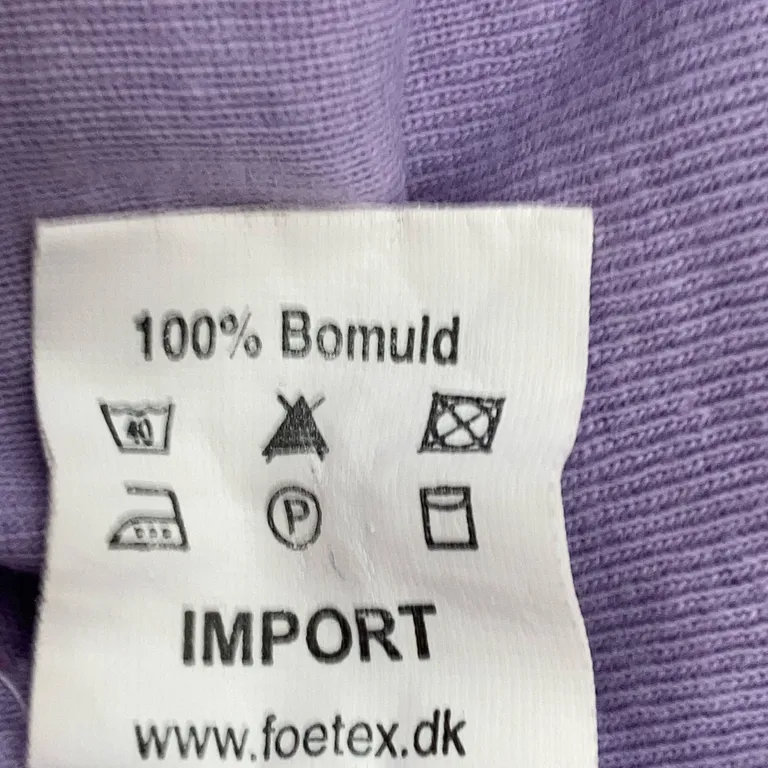Topp (Lila) från Paprika Bomull - Materialetikett