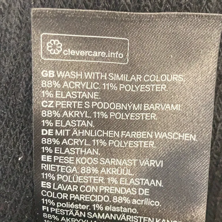 Handskar (Svart) från H&M Polyester, Akryl, Elastan - Materialetikett