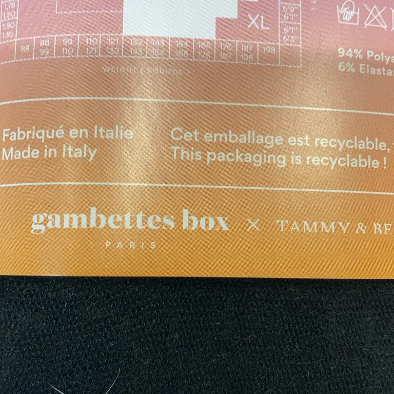 Collants en nylon (Noir) de Gambettes Box Polyamide, Élasthane - Marque