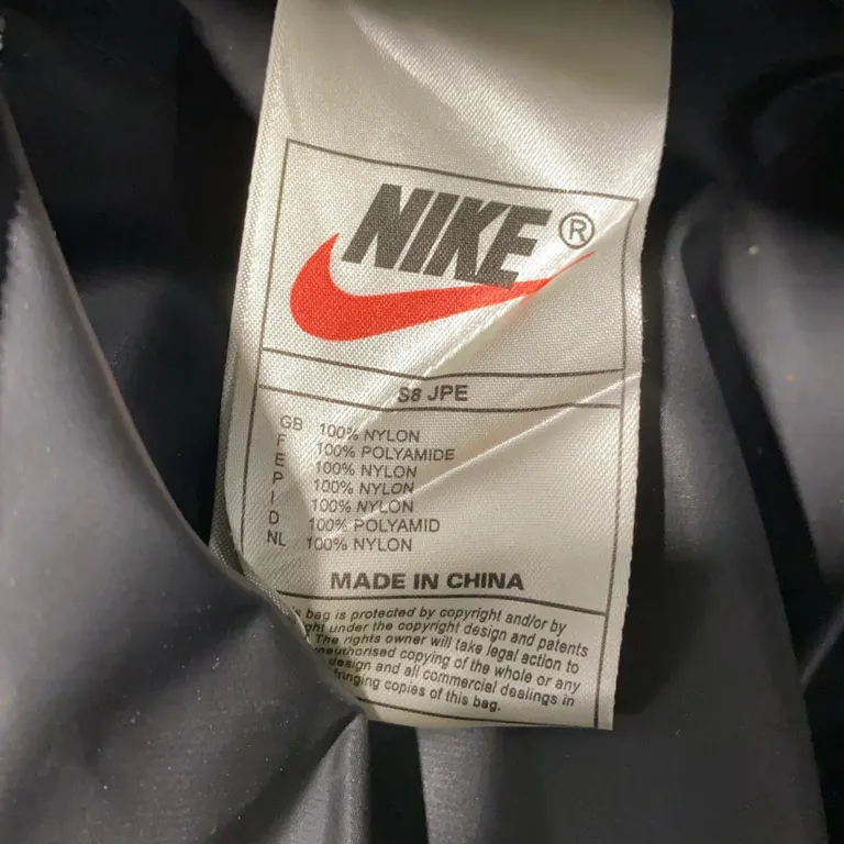 Träningsväska (Svart) från Nike Nylon - Materialetikett