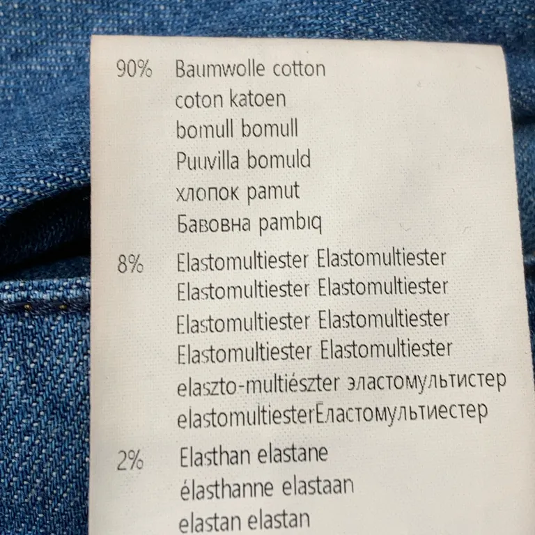 Jeans (Blå) från Rosner Bomull, Elastan - Materialetikett