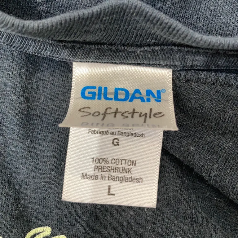 T-shirt (Svart) från Gildan Softstyle Bomull - Varumärke