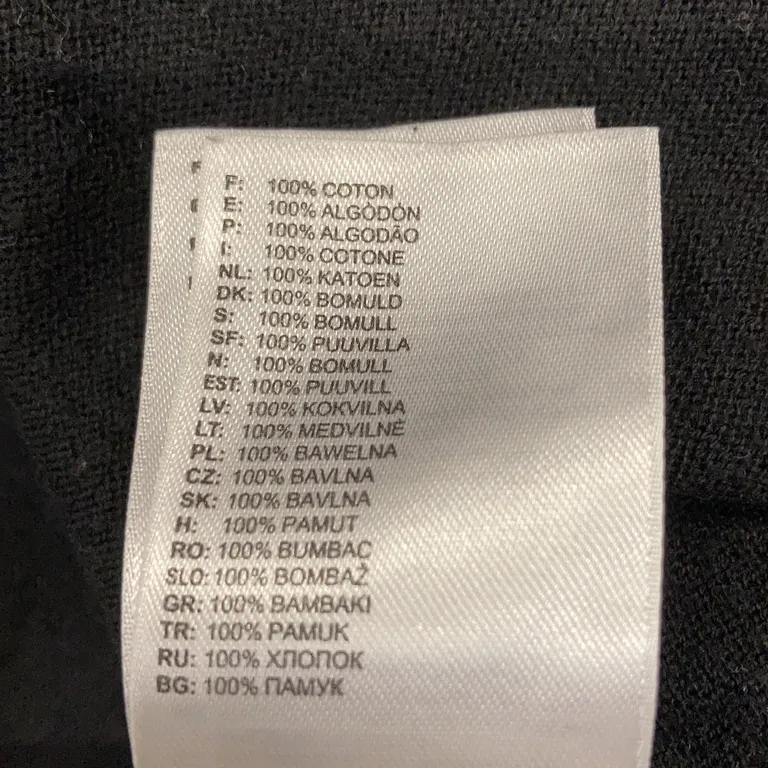 Kofta (Svart) från Adidas Bomull - Materialetikett