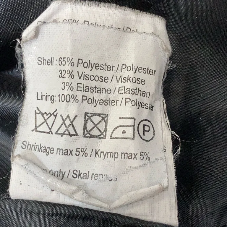 Kavaj (Svart) från VILA Elastan, Polyester, Viskos - Materialetikett