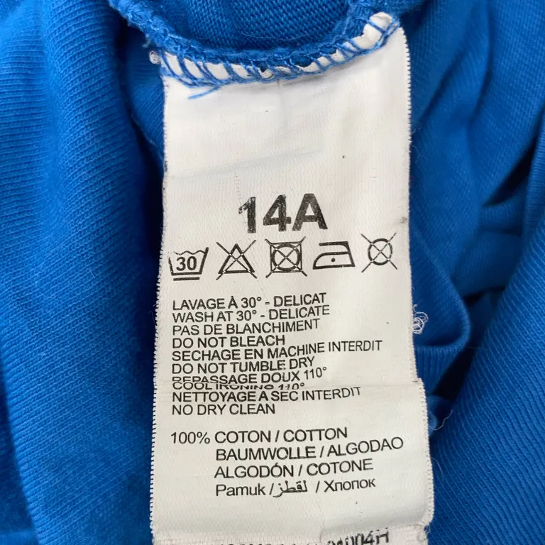 T-shirt (Blå) från Levi's Premium Bomull - Materialetikett