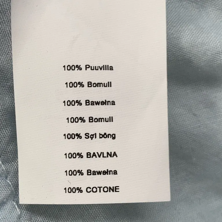 Jeans (Blå) från Mennace Bomull - Materialetikett