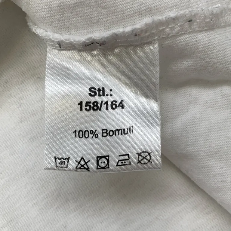 T-shirt (Vit) från Fanta Bomull - Materialetikett