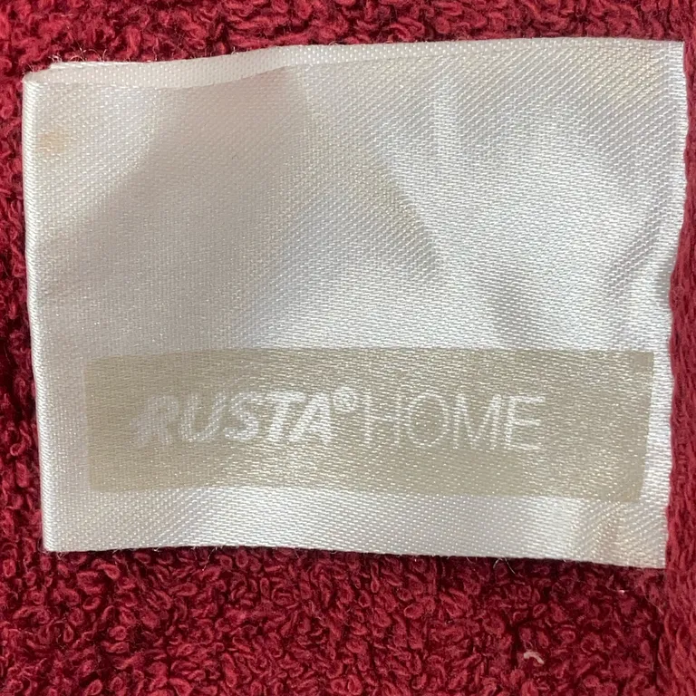 Handduk (Röd) från Rusta Home Bomull - Varumärke