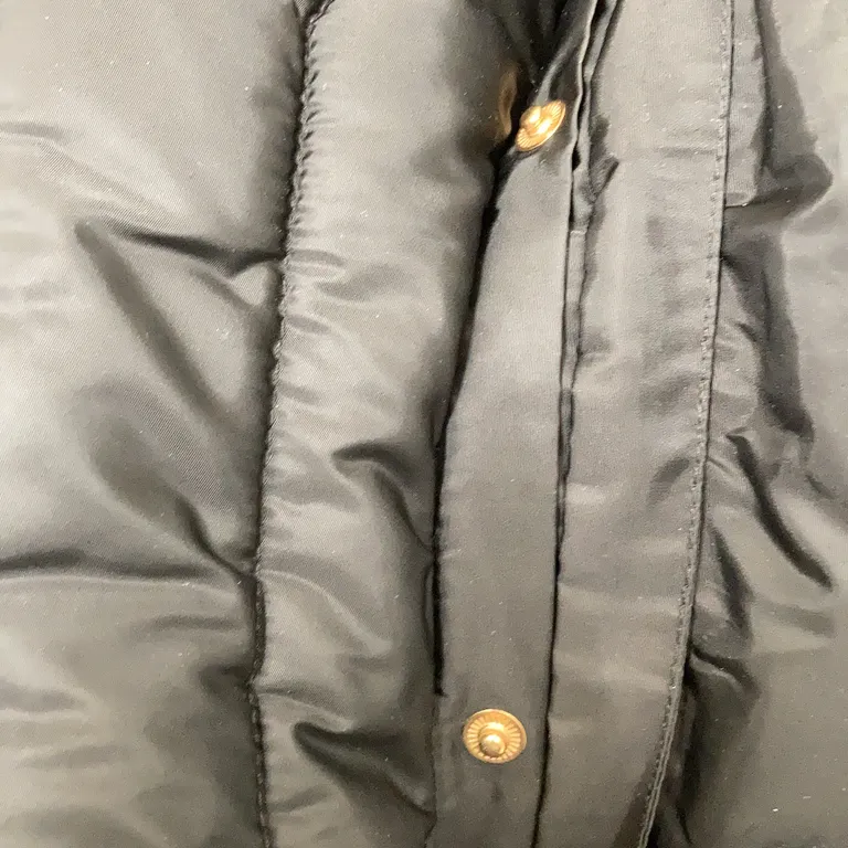 Jacka (Svart) från KappAhl Polyester, Päls - Del saknas - Huva
