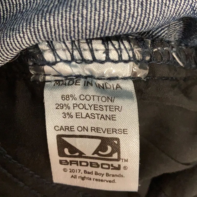 Jeansshorts (Blå) från Bad Boy Bomull, Polyester, Elastan - Materialetikett