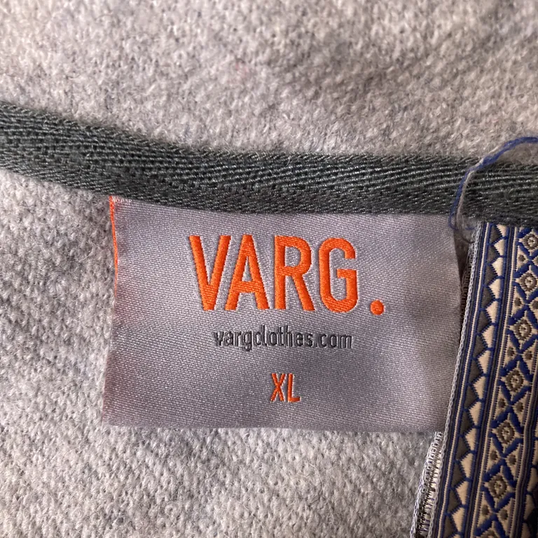 Fleecetröja (Grå, Blå) från Varg Polyester, Ull, Polyamid - Varumärke