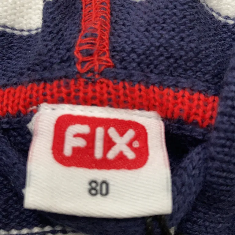 Huvtröja (Blå, Vit) från Fix Bomull - Varumärke