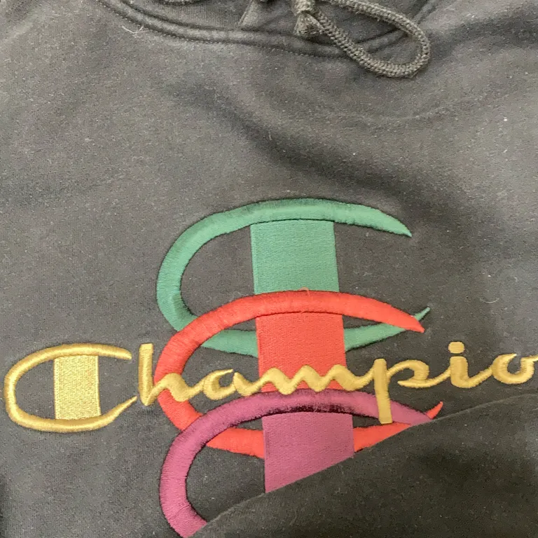 Sweat à capuche (Noir) de Supreme x Champion Coton, Polyester, Élasthane - Décoloré - Article entier