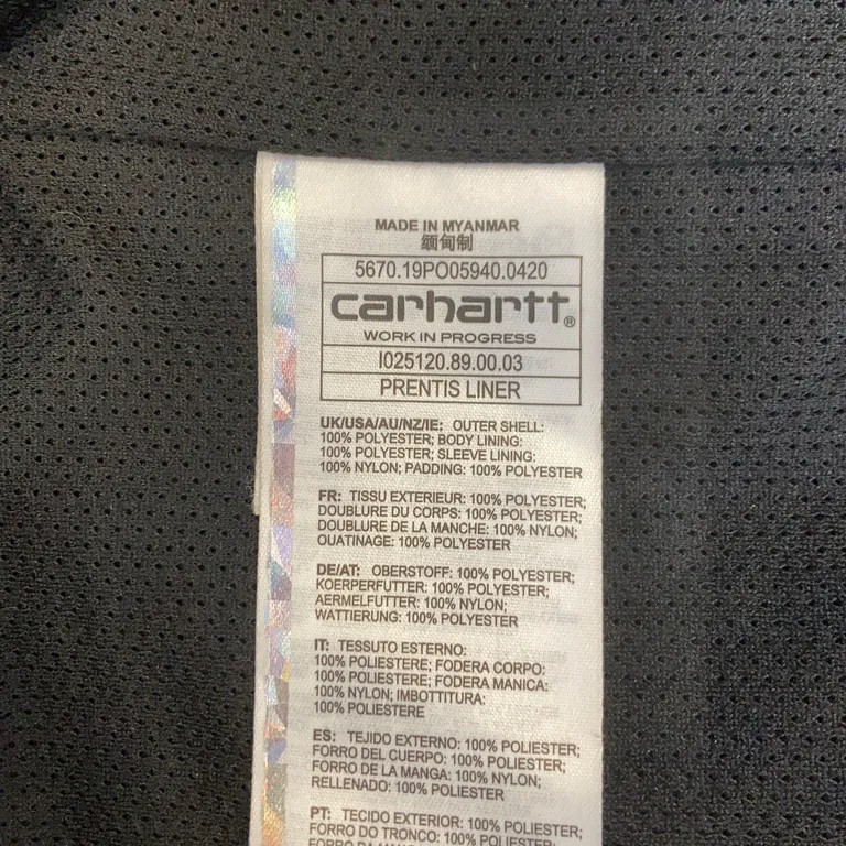 Fleecejacka (Prentis Liner) från Carhartt WIP Polyester - Materialetikett
