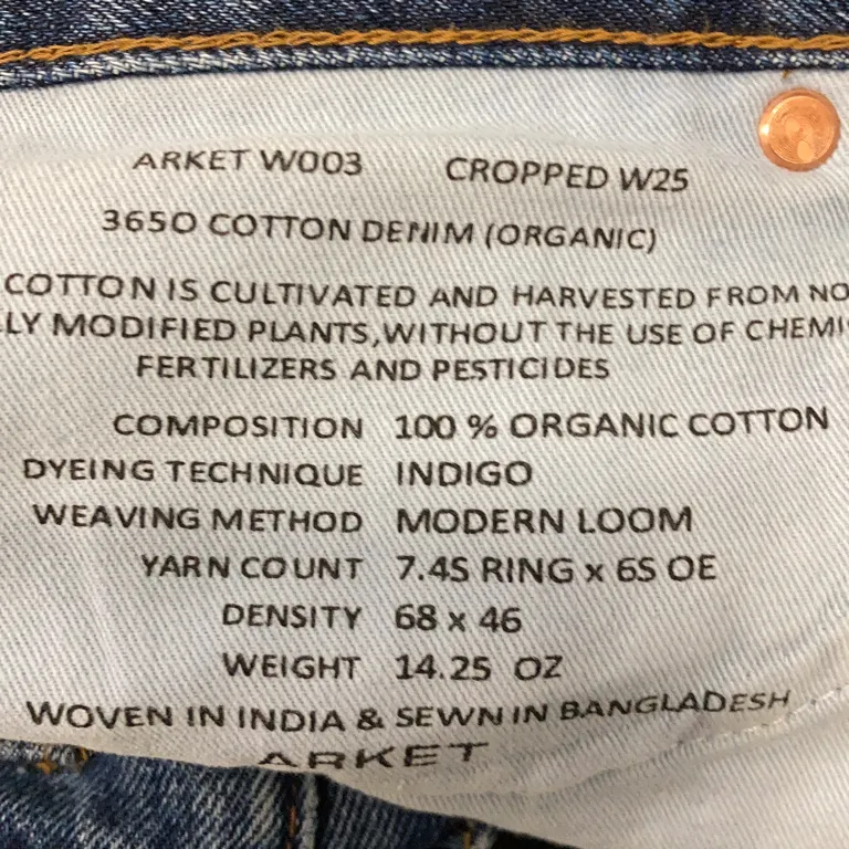 Jeans (Regular Cropped Jeans) från Arket Ekologisk bomull - Varumärke