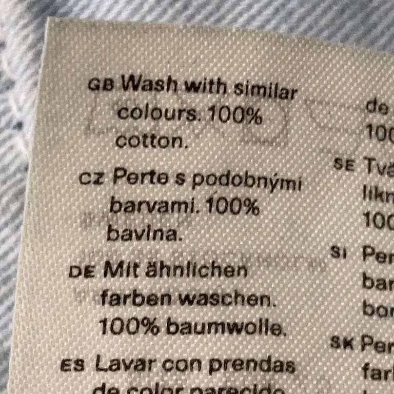 Jeans (Regular Cropped Jeans) från Arket Ekologisk bomull - Materialetikett