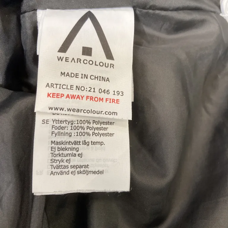 Jacka (Grå) från Wearcolour Polyester - Materialetikett