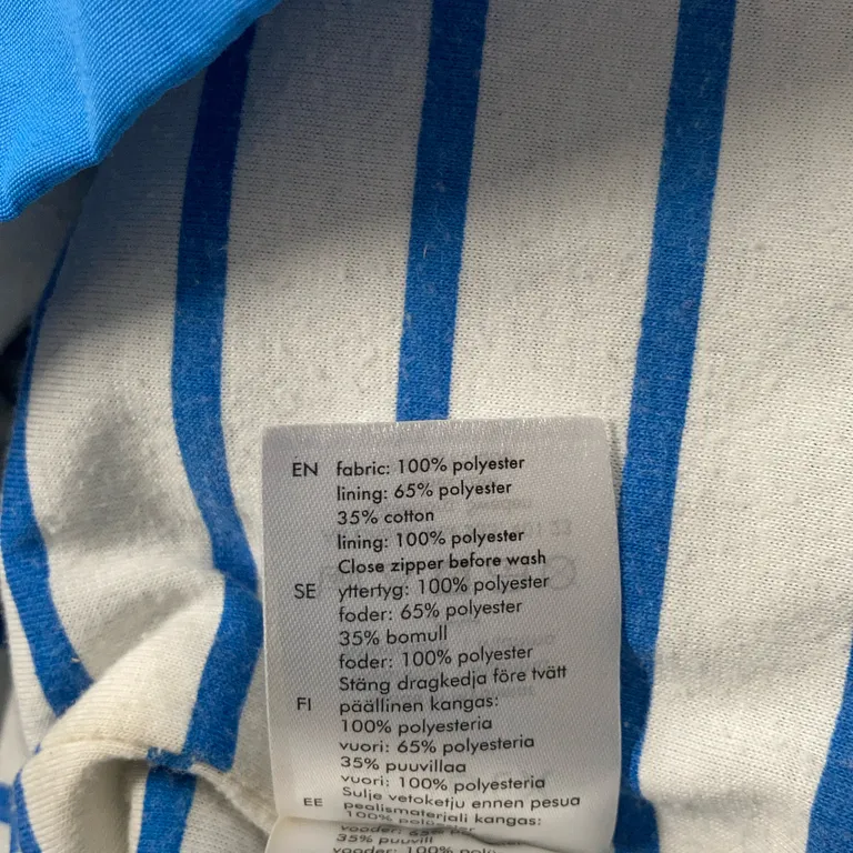 Skaljacka (Blå) från Lindex Kids Bomull, Polyester - Materialetikett