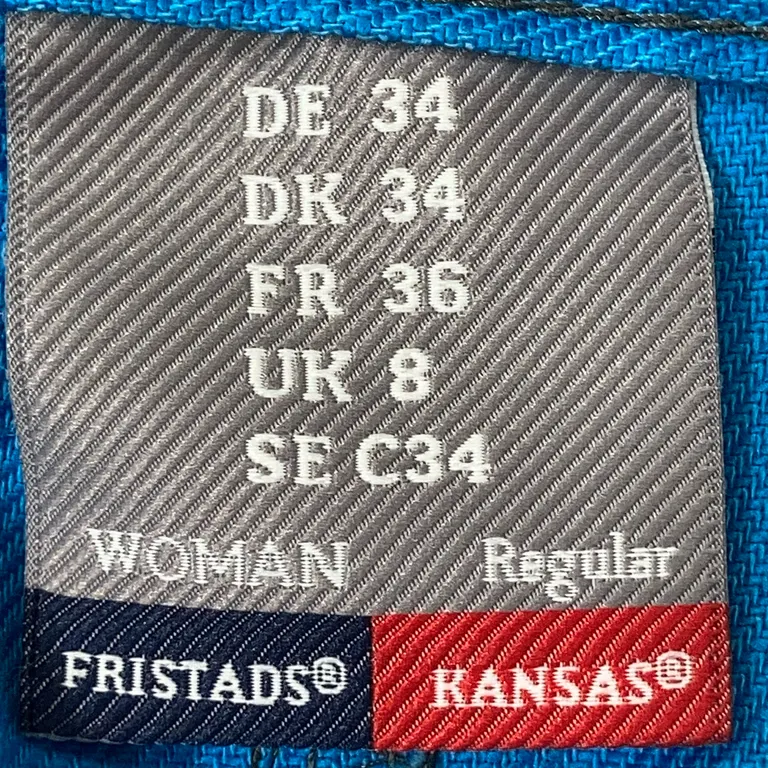 Arbetsshorts (Blå) från Fristads Kansas Bomull, Polyamid - Varumärke