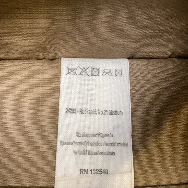 Ryggsäck (Rucksack No. 21 Medium) från Fjällräven - Bild av äkthetsbevis
