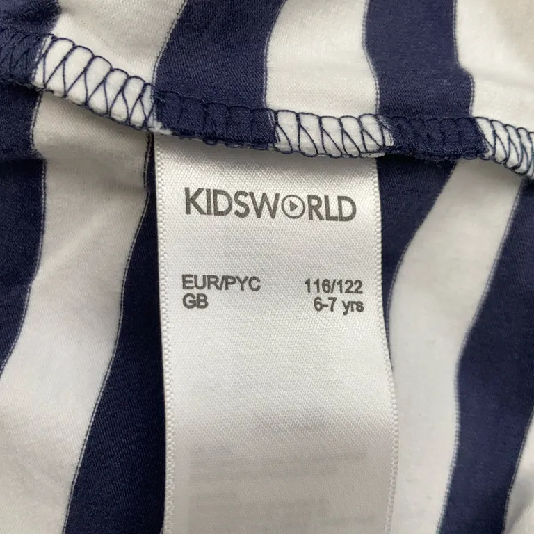 Set (Blå, Vit) från Kids World Bomull, Elastan - Varumärke