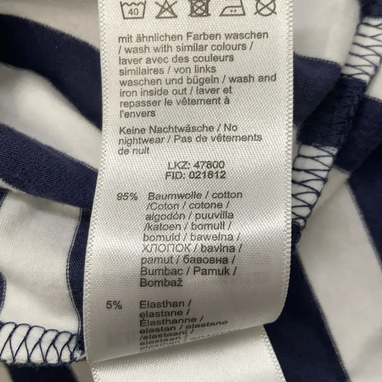 Set (Blå, Vit) från Kids World Bomull, Elastan - Materialetikett