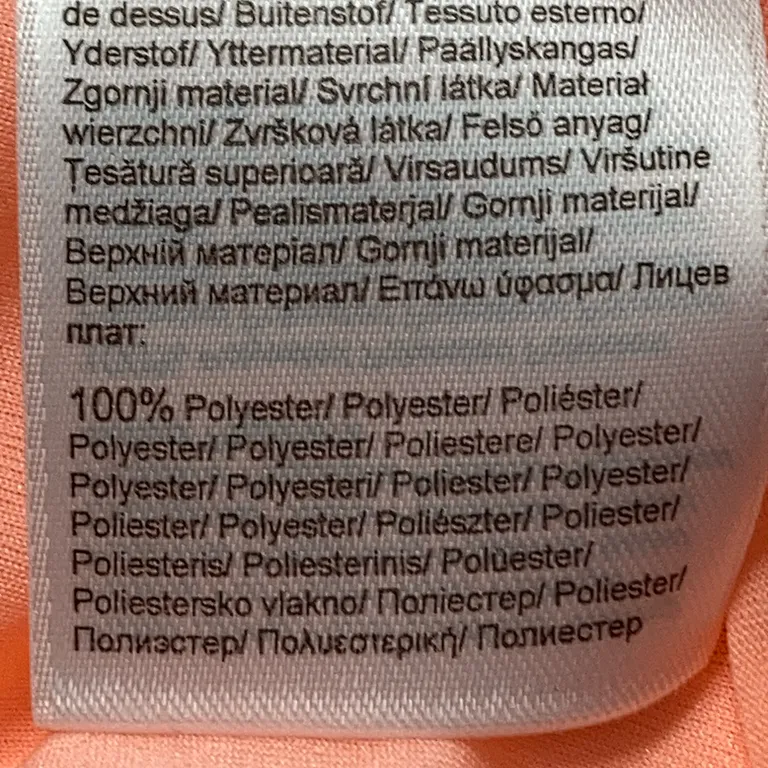 Klänning (Orange) från Comma Polyester - Materialetikett