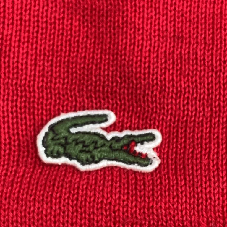 Pull (Rouge) de Lacoste Coton - Image du certificat d'authenticité