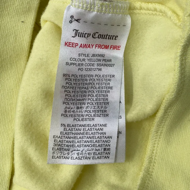 Set (Gul) från Juicy Couture Polyester, Elastan - Materialetikett
