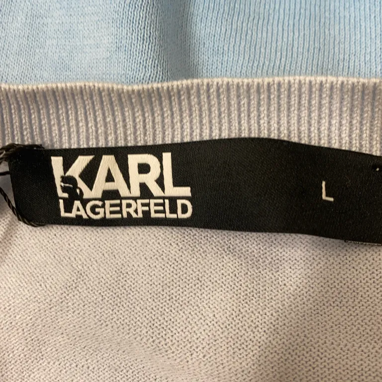 Tröja (Blå, Vit) från Karl Lagerfeld Bomull - Varumärke