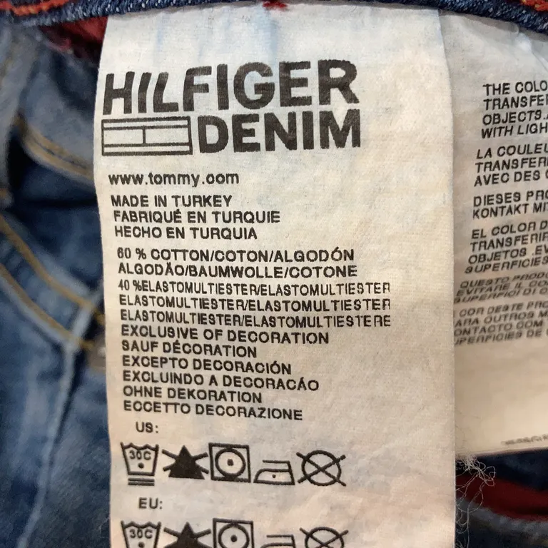 Jeans (Victoria Straight) från Tommy Hilfiger Denim Bomull - Materialetikett