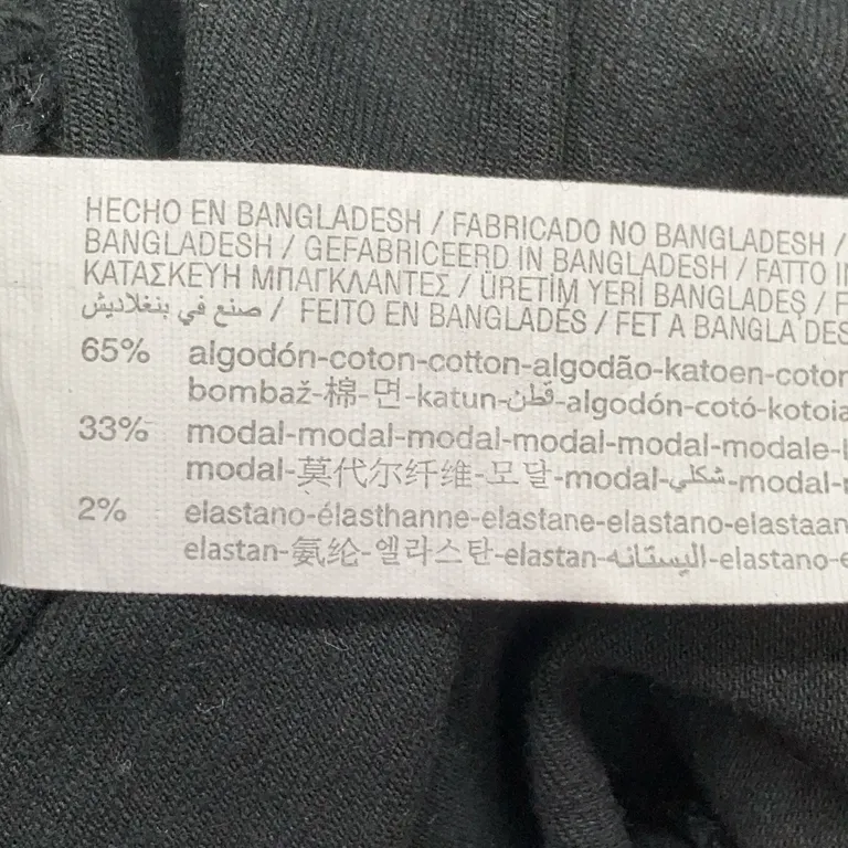 Jeans (Svart) från Stradivarius Bomull, Elastan, Modal - Materialetikett