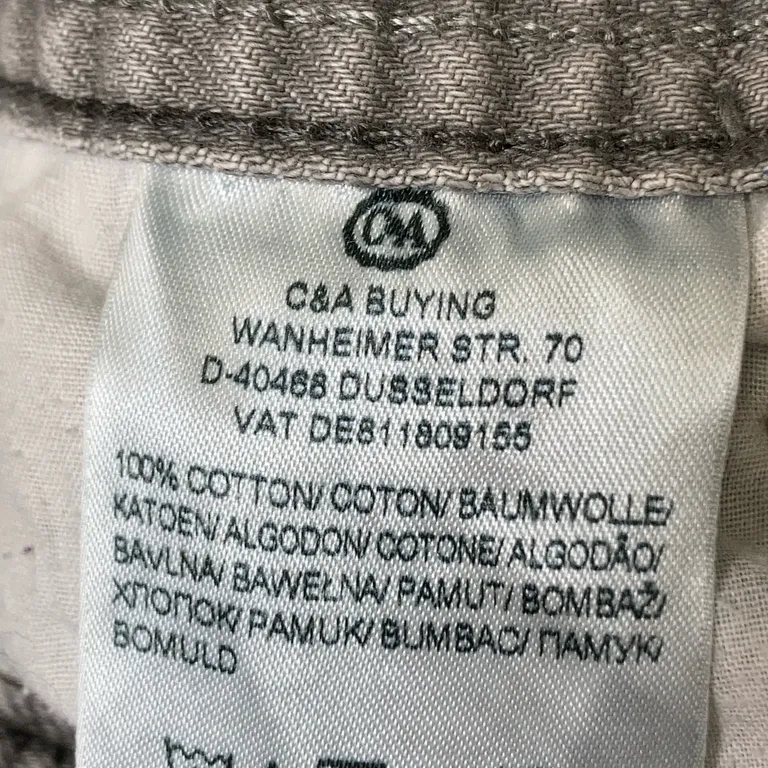 Jeans (Grå) från Authentic Crafted Denim Bomull - Materialetikett