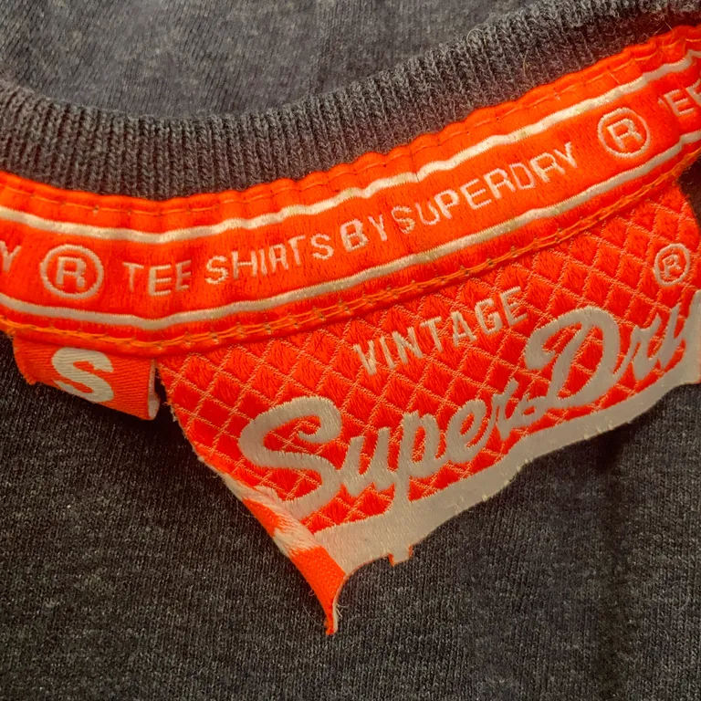 T-shirt (Blå) från Superdry Bomull, Viskos, Polyester - Varumärke