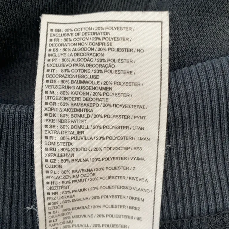 Mjukisbyxor (Svart) från Nike Sportswear Bomull, Polyester - Materialetikett